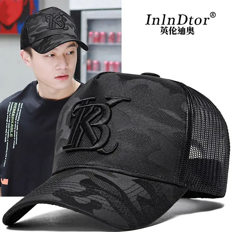 تاج طويل قبعة بيسبول مموهة للرجال ، شبكة راقية ، قبعة مدهشة جيدة التهوية ، جديدة ، صيفية ، من من من من من من من من من من من من من من من