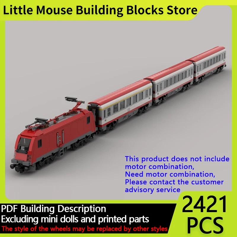 

City Car Model MOC Building Bricks 1016 Series Electric Locomotive Modular Technology Gifts Holiday Assemble Children Toys Suit
