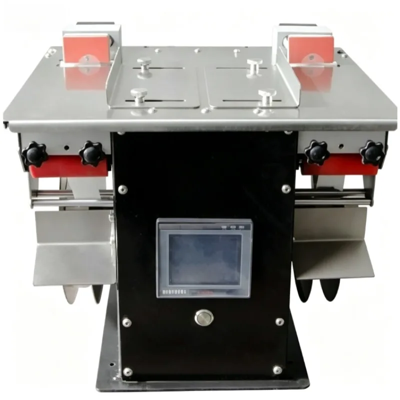 Double-sided Right Angle Corner Labeler, Automatic Sealing Labeling Machine for Transparent Round & Anti-Counterfeit Box Sticker