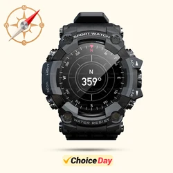 Lokmat 1.32 Polegada hd bluetooth chamada relógio inteligente masculino esportes rastreador de fitness bússola 300mah smartwatch para android ios