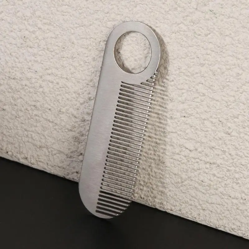 Metal Beard Comb Fine Tooth Small Pocket Comb Hair Grooming Comb Dresser Hair Comb For Everyday Grooming And Styling