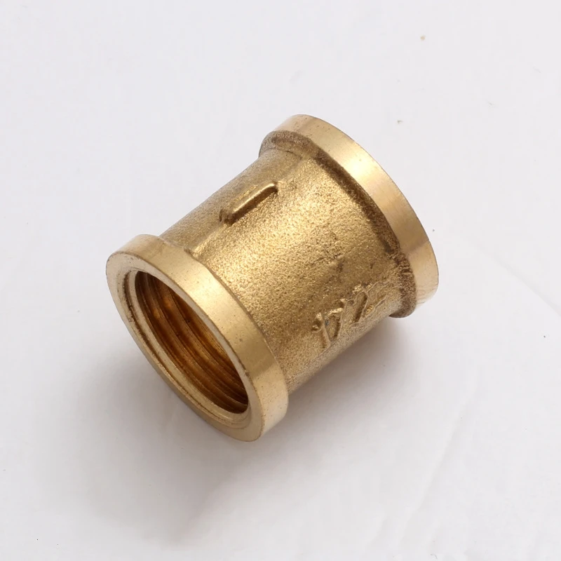 1PC Brass Pipe Fittings Two-End Internal Thread DN15 Fast Connetor 1/2‘BSP For Water Fuel Gas