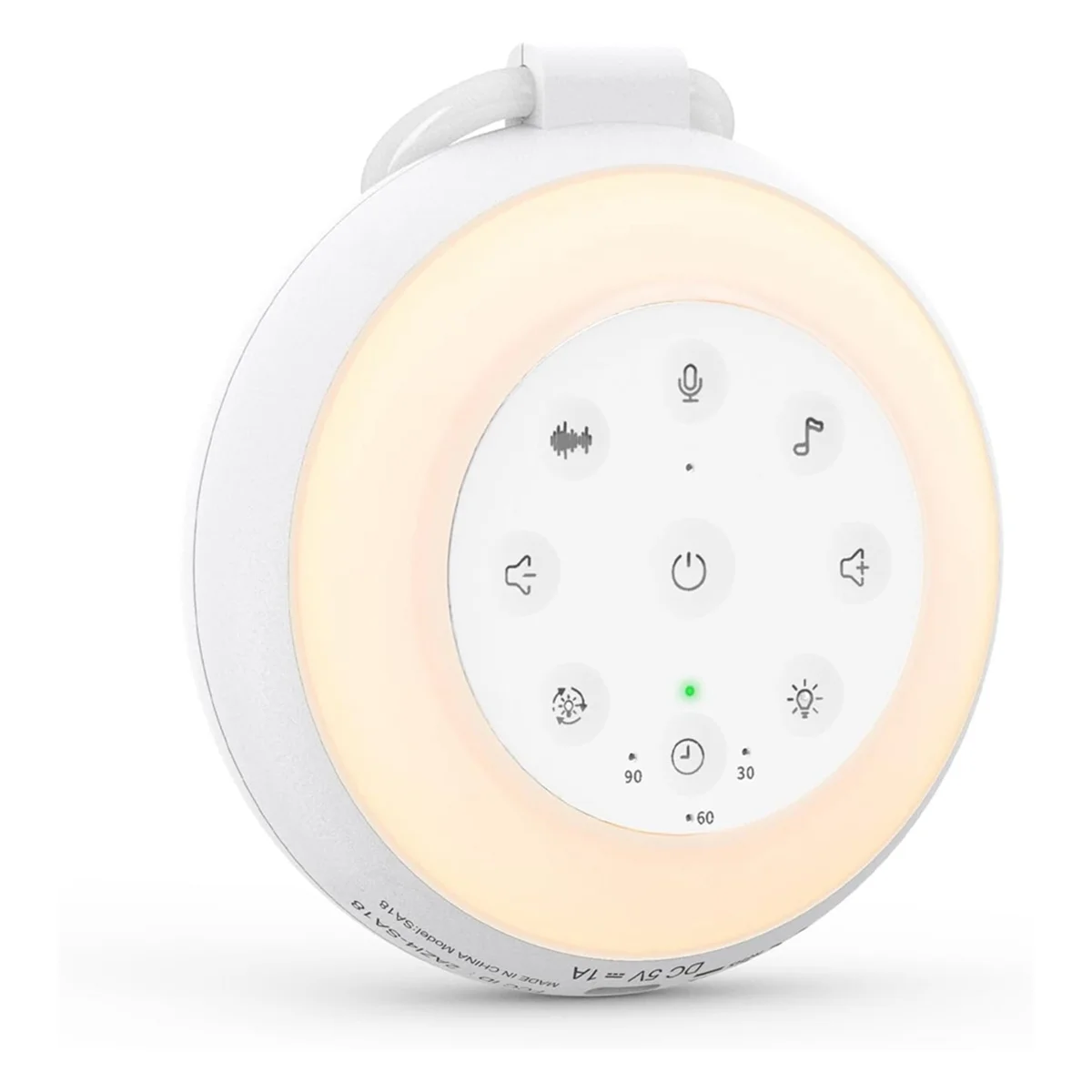 2025+ آلة صوت الطفل المحمولة مع 24 صوتًا مكبر صوت لاسلكي وظيفة آلة صوت الضوضاء البيضاء للأطفال مع ضوء ليلي #2