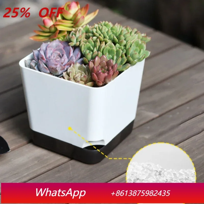 

LTT Indoor and outdoor self-watering flower pot with drain hole Self-watering flower pot