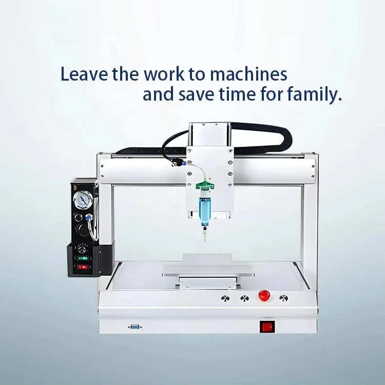 Bearing Durable Steel PLC 1 Year for Manufacturing Plants Fully Automatic 220V Glue Dispensing Machine Efficient Motor Pump
