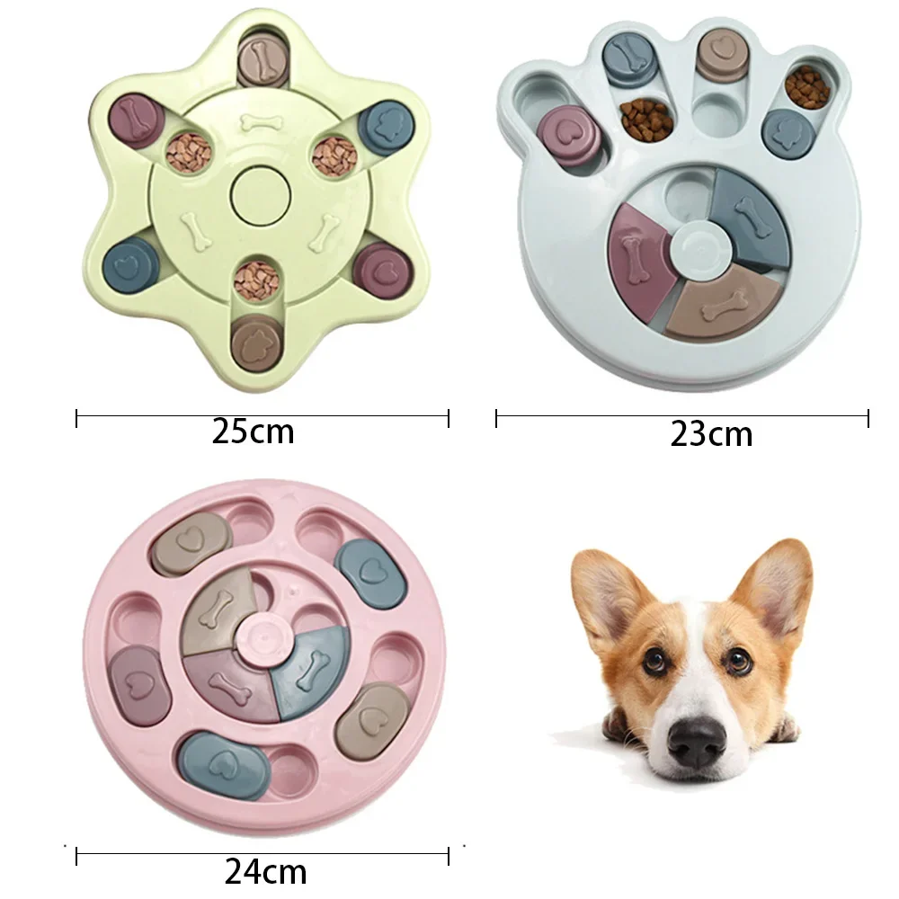 Puzzle per cani Alimentatore giocattolo Addestramento anti-soffocamento Ciotola per cibo lento Puzzle per cani gatto Gioco alimentare Addestramento