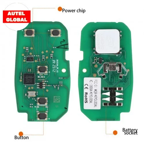 مفتاح تحكم عن بعد ذكي عالمي 1 من Autel IKEYOL005AL 5 أزرار لـ Buick لـ Autel مفتاح ذكي لـ KM100 IM508 IM608 KM100E