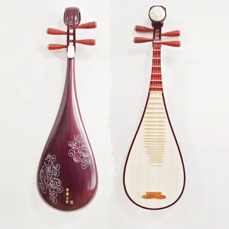 

Mahogany Pipa for Beginners Professional Adults Chinese Ethnic Traditional Style Stage Performance String Musical Instrument New