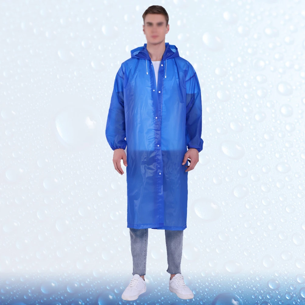 

EVA Eco Raincoat Adult Rain Poncho Hooded Waterproof Lightweight Portable Reusable Outdoor Camping Hiking Fishing Travel