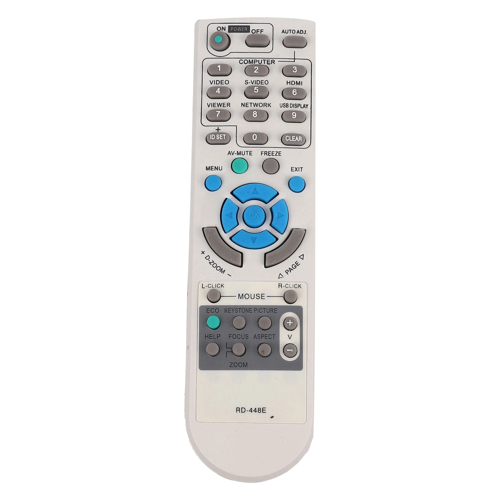 Rd-448E Projector Remote Control For Projector V260X+V300X+V260 Rd-448E Rd-443E Lt180+Lt280 Lt380 M230 Rd-450C M260Xc