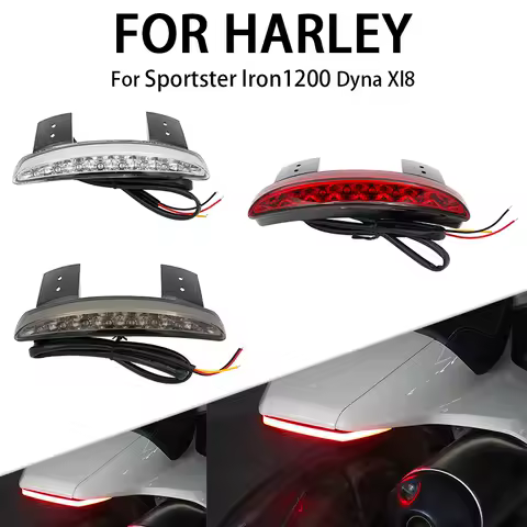 For Harley Davidson XL883 XL1200 XL 883 1200 Sportster Iron Motorcycle Accessories Rear Fender Brake LED Taillight Tail Light