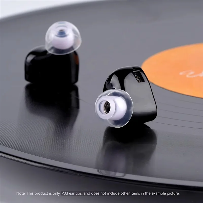 -BOFF لـ NICEHCK P03 أطراف أذن من السيليكون السائل الشفاف ملحقات أطراف أذن ناعمة وآمنة لإلغاء الضوضاء لـ NX8 Que Cantor IEM