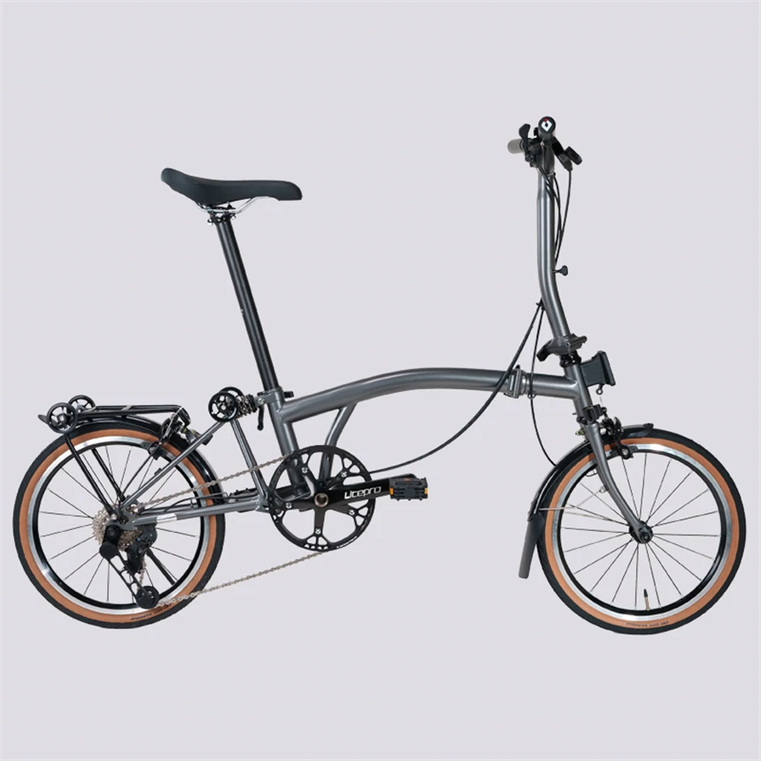 Litepro CR7 16 pollici 7 velocità bicicletta pieghevole parafango in lega di alluminio pedale pieghevole VBrake Bike per Brompton 1:1 adattamento