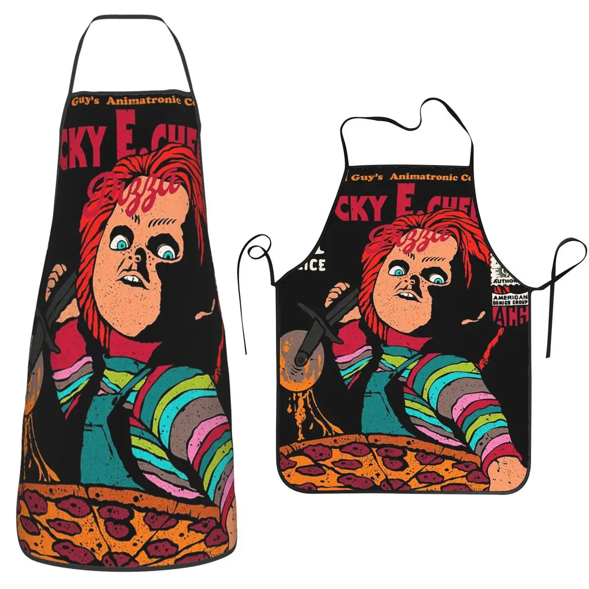Chucky From Child's Play Aprons Chef Cooking Tablier Waterproof Bib Kitchen Cleaning Pinafore for Women Men Painting