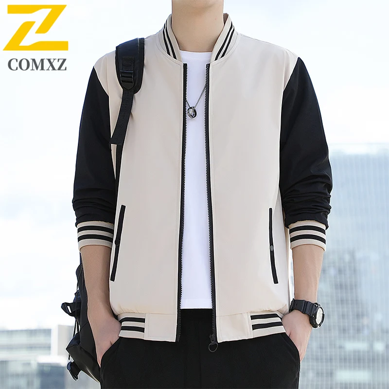COMXZ Premium Baseball Jacket Men Autumn Fashion Adventure Versatile Coat Casual Mountain Climbing Lightweight New Mens Clothing