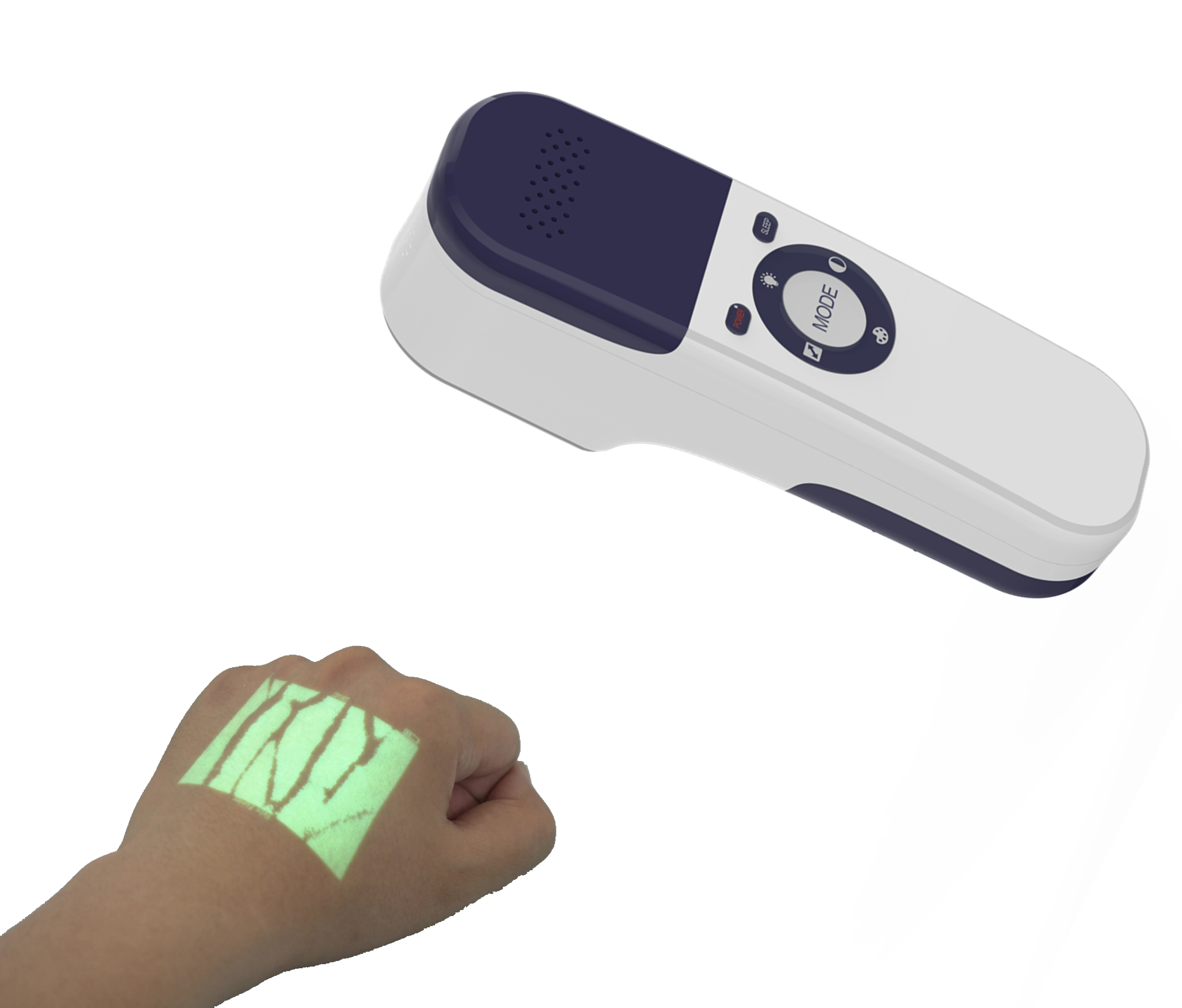 Reusable Adjustable Handheld Medical Vein Illuminator 10mm Infrared Detection Identification Environmentally Friendly Surgical