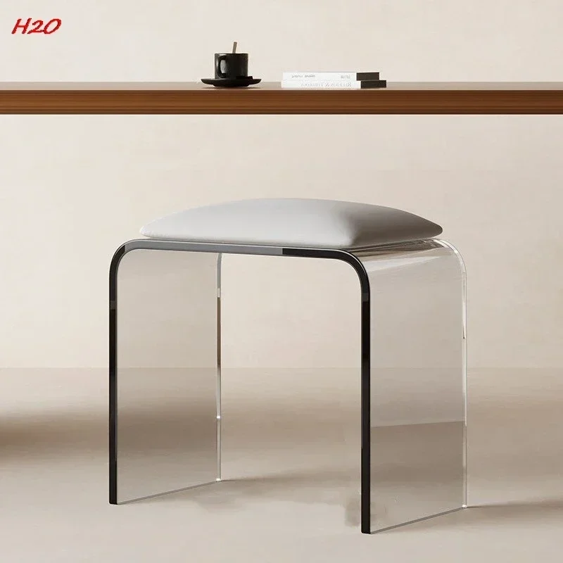 H2O Very Simple Person Chair Cream Style Household Door Makeup Change Shoes Dressing Stool Bedroom Simple Nail Dresser Chair