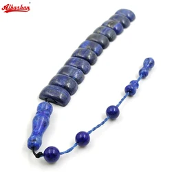 Tasbih Natural lapis lazuli stone turkish beads bracelet arabic gift Ramadan accessories on hand