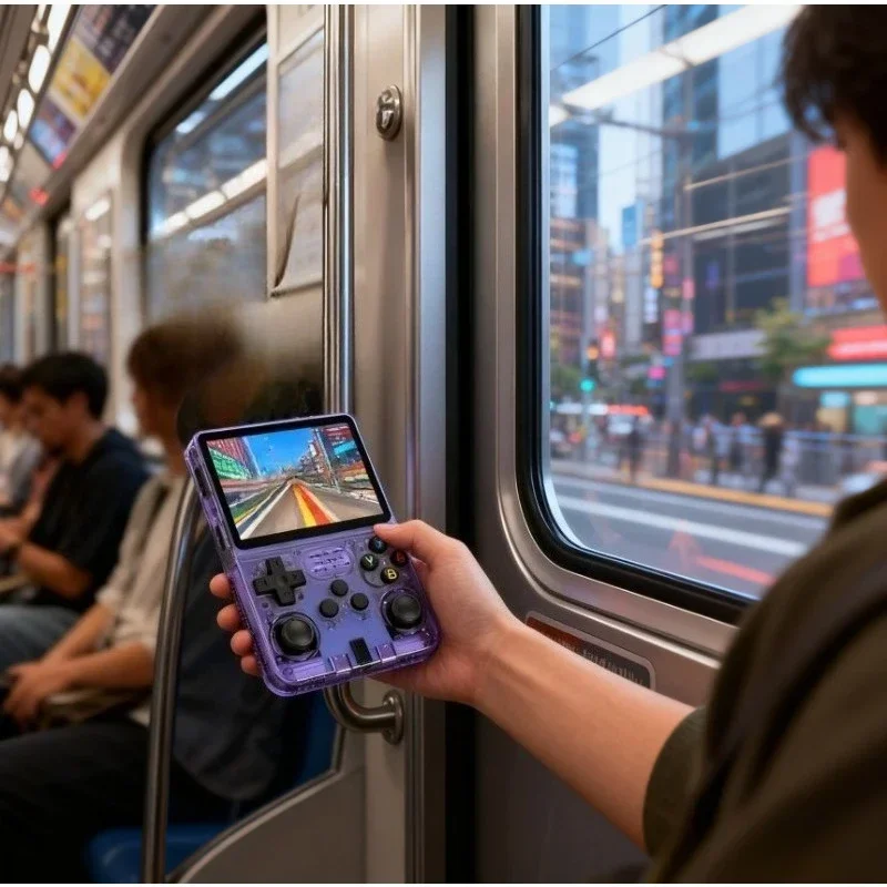 Новая портативная игровая консоль R36S в стиле ретро, 3,5-дюймовый IPS-экран, портативный карманный видеоплеер, 128 ГБ, 20000 + игры, подарки для мальчиков