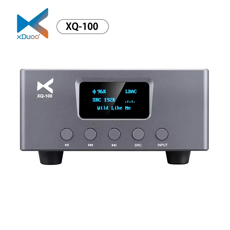 XDUOO XQ100 ES9038Q2M*2 DAC Bluetooth Audio  Receiver Converter 5.0 with Coaxial Optical Output Support Up to 24Bit/192kHz