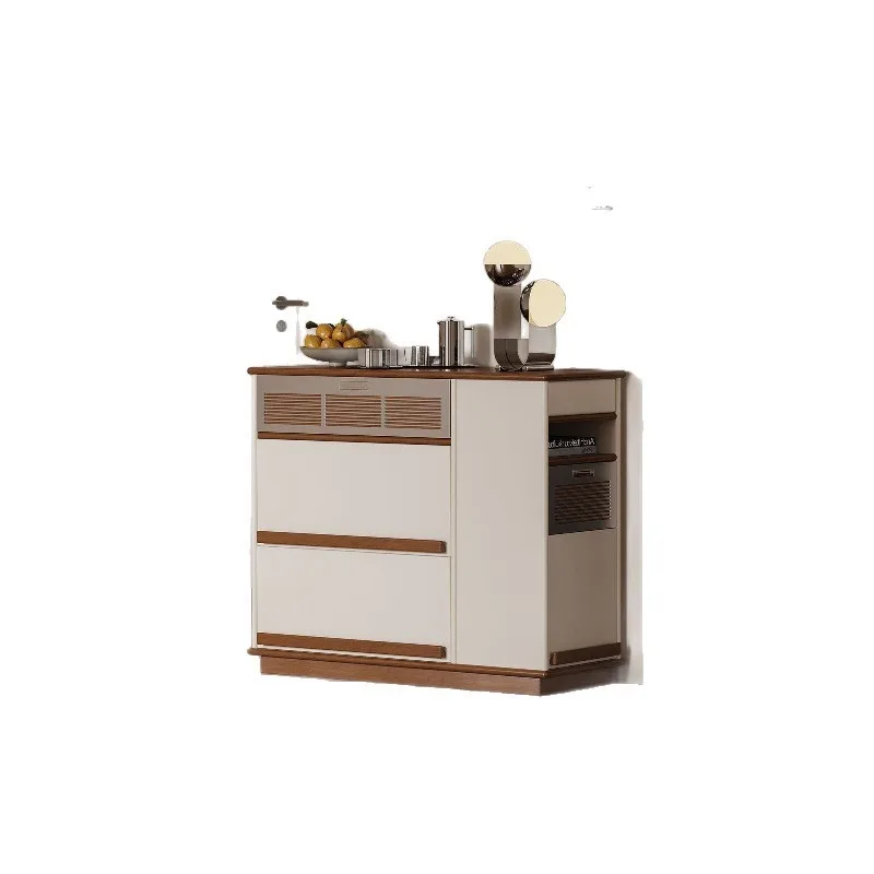 medieval style dining side cabinet, living room wall locker, multi-functional bar counter storage and tea cabinet