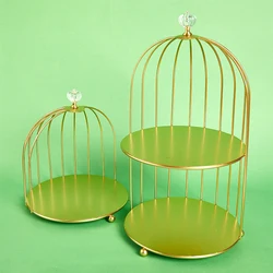 1PC Iron Art Nordic Style Bird Cage Rack Cosmetic Storage Rack Finishing Table Rack Wholesale