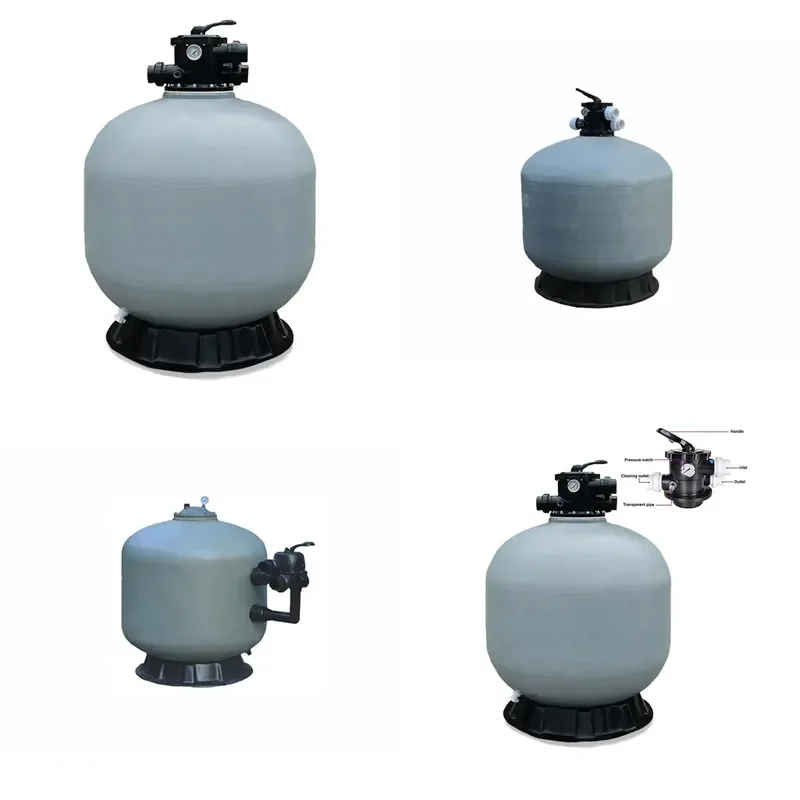 Filtration Combo Fiberglass Automatic Backwash Swimming Pool Sand Filter with Pump