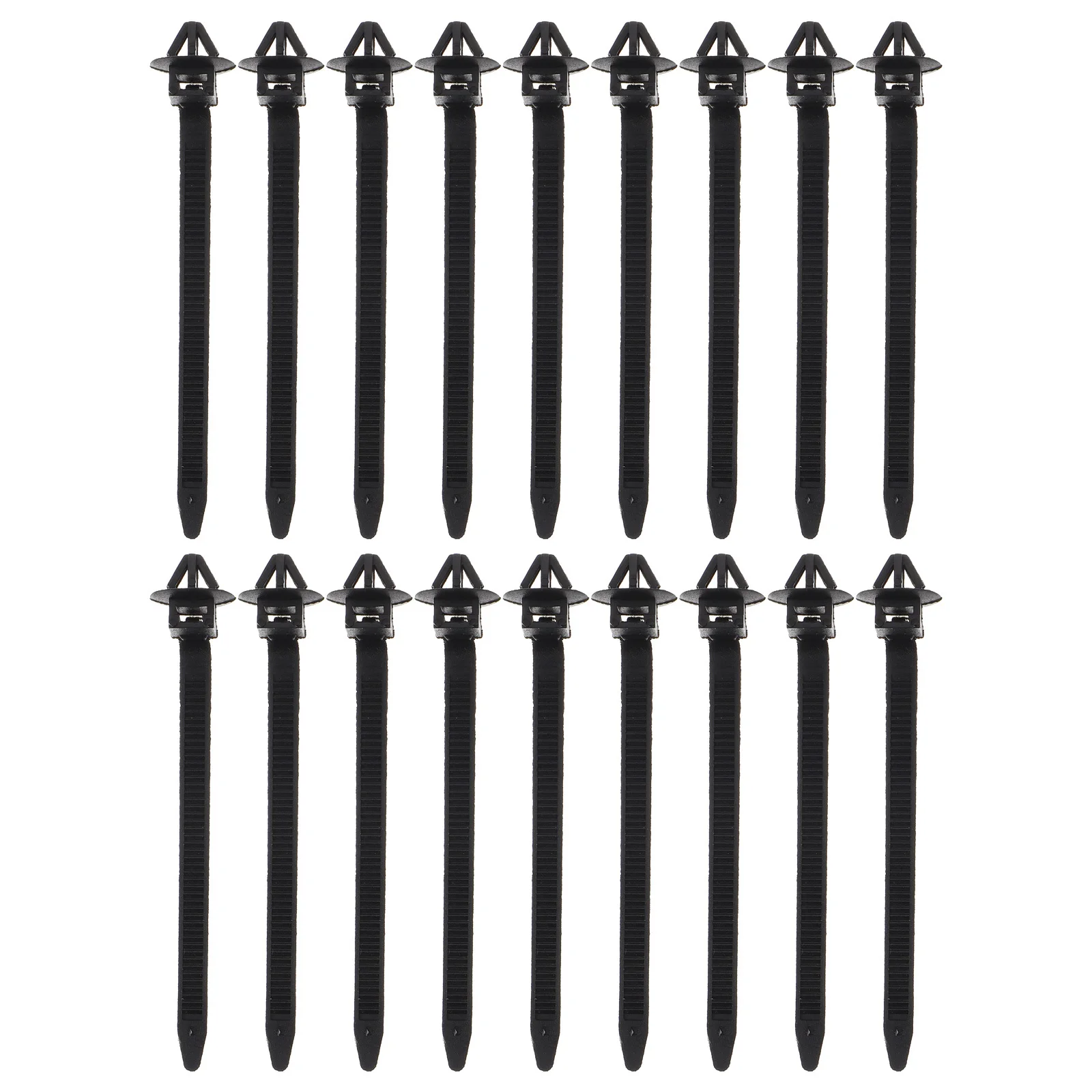 

50Pcs Temperature Resistant Nylon Push Mount Wire Ties Adjustable Cable Zip Ties Heavy Duty Cable Tie Mounts for Organization