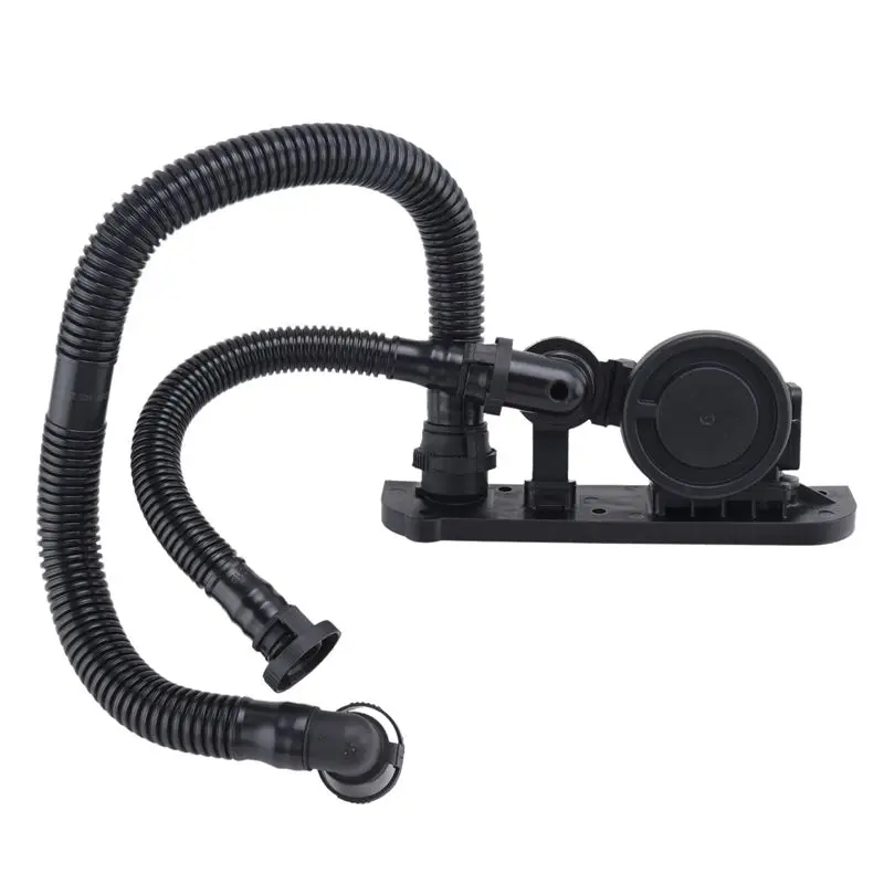ABSL-1 Set PCV Crankcase Control Ventilation Valve Hose Gasket Black Plastic For VW Golf Passat 06F129101K 06F103235 06F103