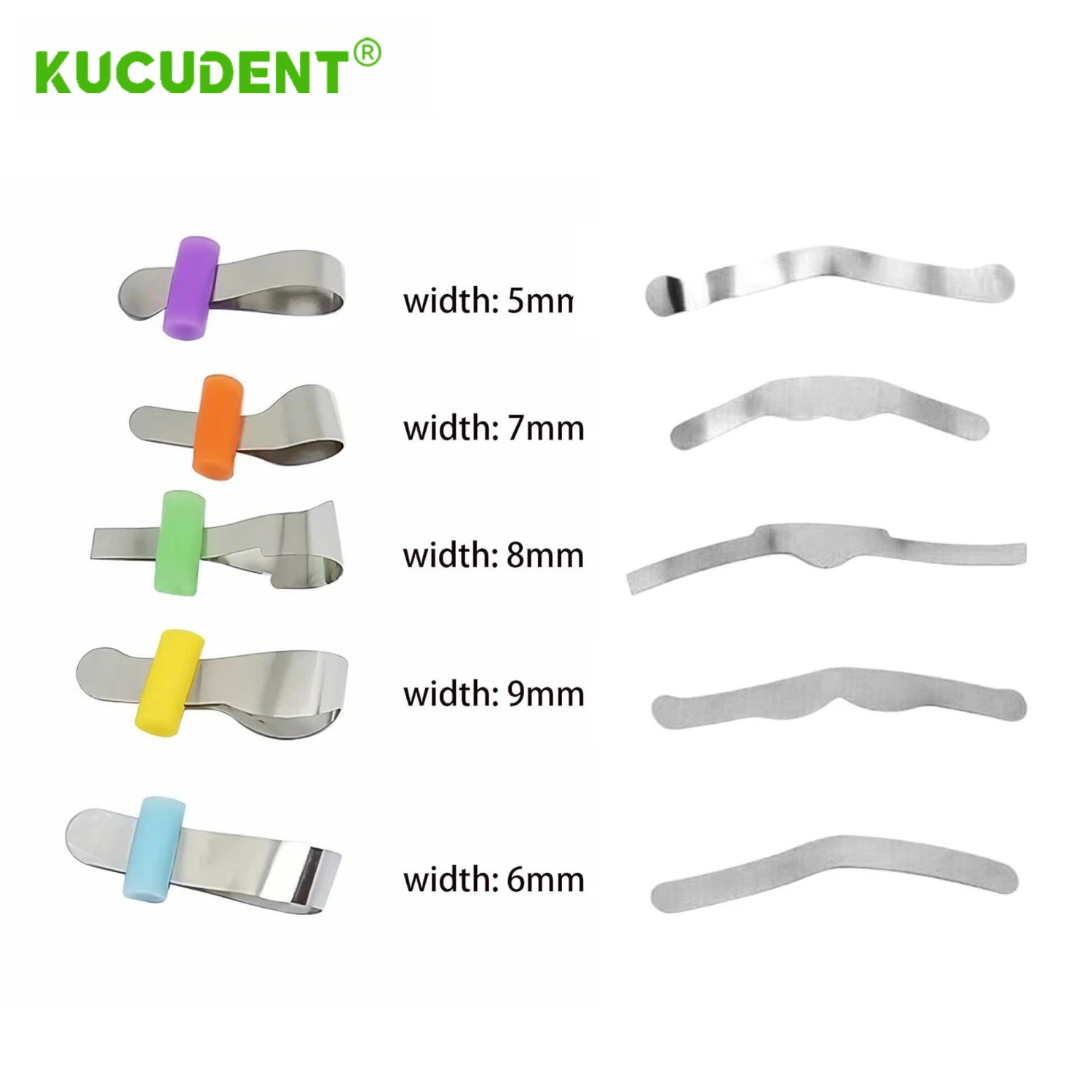 20 قطعة/صندوق أشرطة مصفوفة الأسنان تقويم الأسنان المصفوفات المعدنية الفرقة مع خزانة تشكيل ورقة أدوات طب الأسنان احيطية الاقسام #3