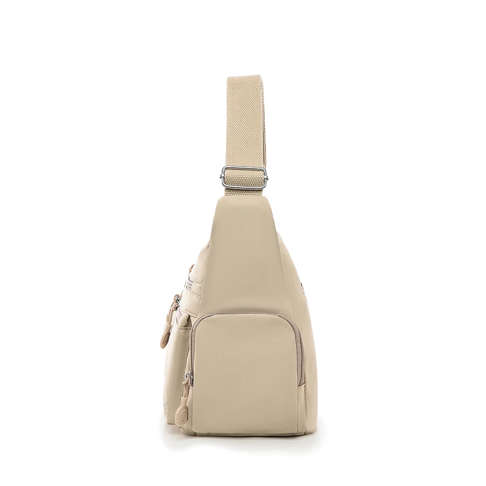 Leichte Damen-Umhängetasche aus Nylon mit mehreren Taschen, lässiger Oxford-Stoff-Reiserucksack, großer Tagesrucksack, Schultertasche B – Detail 2