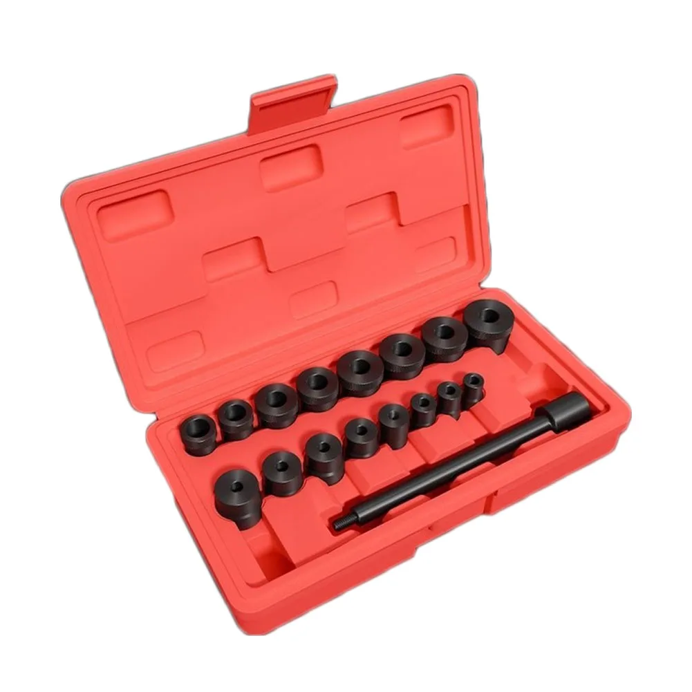 17PCS Clutch Alignment Tool Kit Carbon Steel Flywheel Pilot Hole Plate Installer For Ford Car Automotive Repair Set