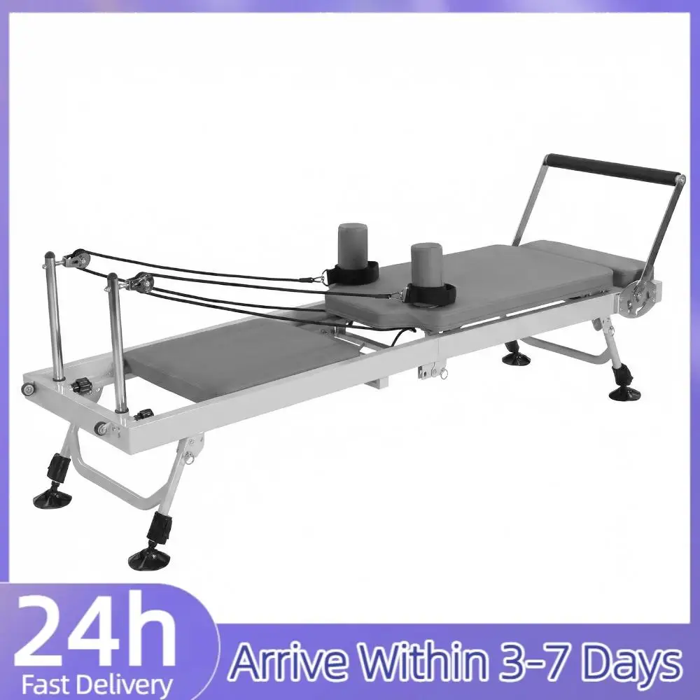 

Тренажер-реформер 78 In Smooth Glide с пружинным сопротивлением, передвижное фитнес-оборудование, грузоподъемность 300 фунтов, для домашнего и студийного использования