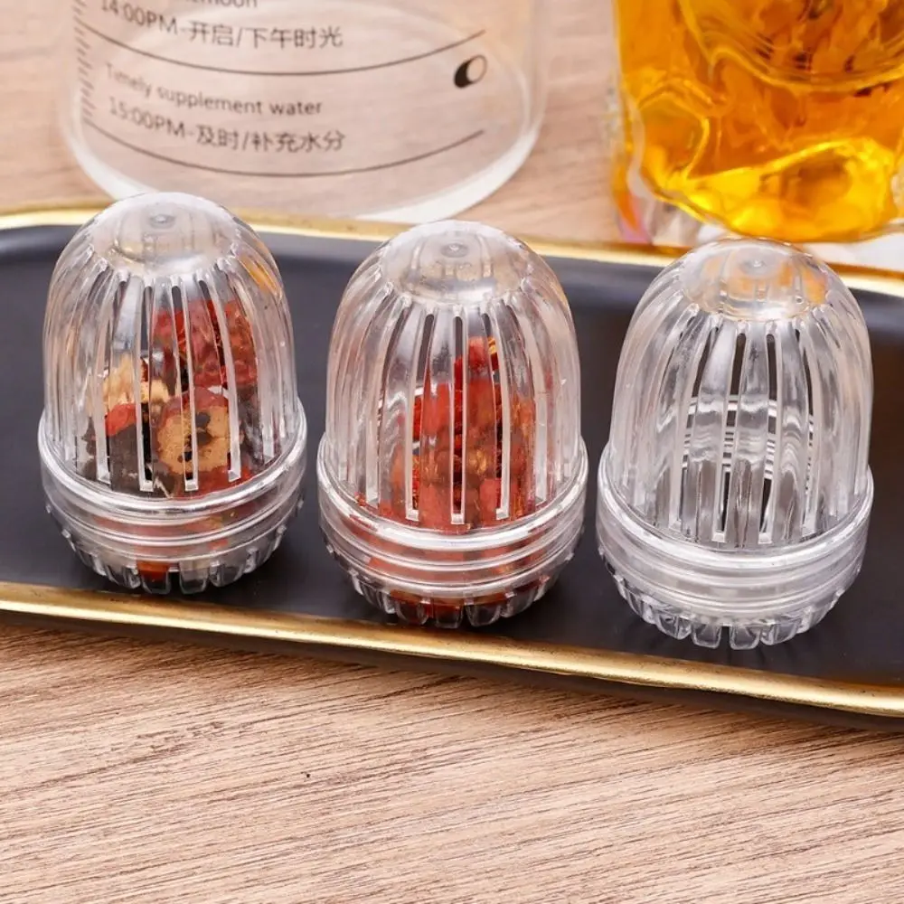 Brew Tea Flower Tea Filter Ball Reusable Tea Diffusers Tea Leaf Strainer Plastic Kitchen Accessories Transparent Kettle Infuser