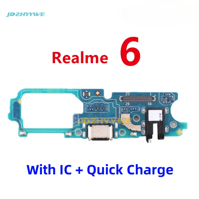 Usb Oplaadpoort Dock Plug Connector Oplader Board Met Mic Flex Kabel Voor Oppo Realme 9i 9 8S 7i 7 6i 6 5i 5 Pro 4G 5