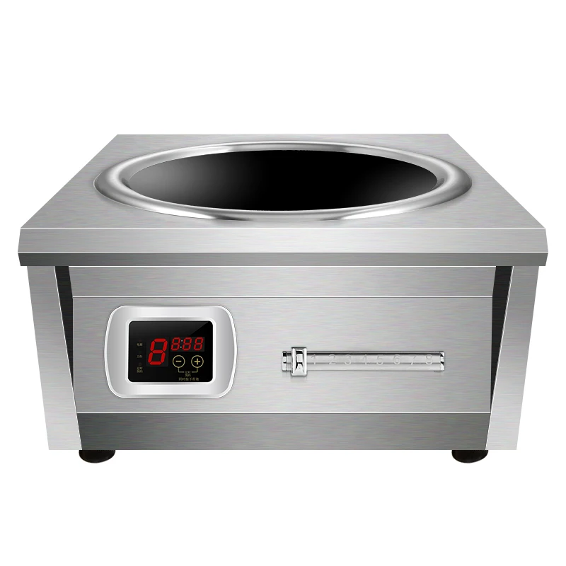 In-Smart Commercial High 8000W Induction Cooker 380V Fast Cooking Wok Burner Concave Furnace Restaurant Stove Cooktop Electric - view 2