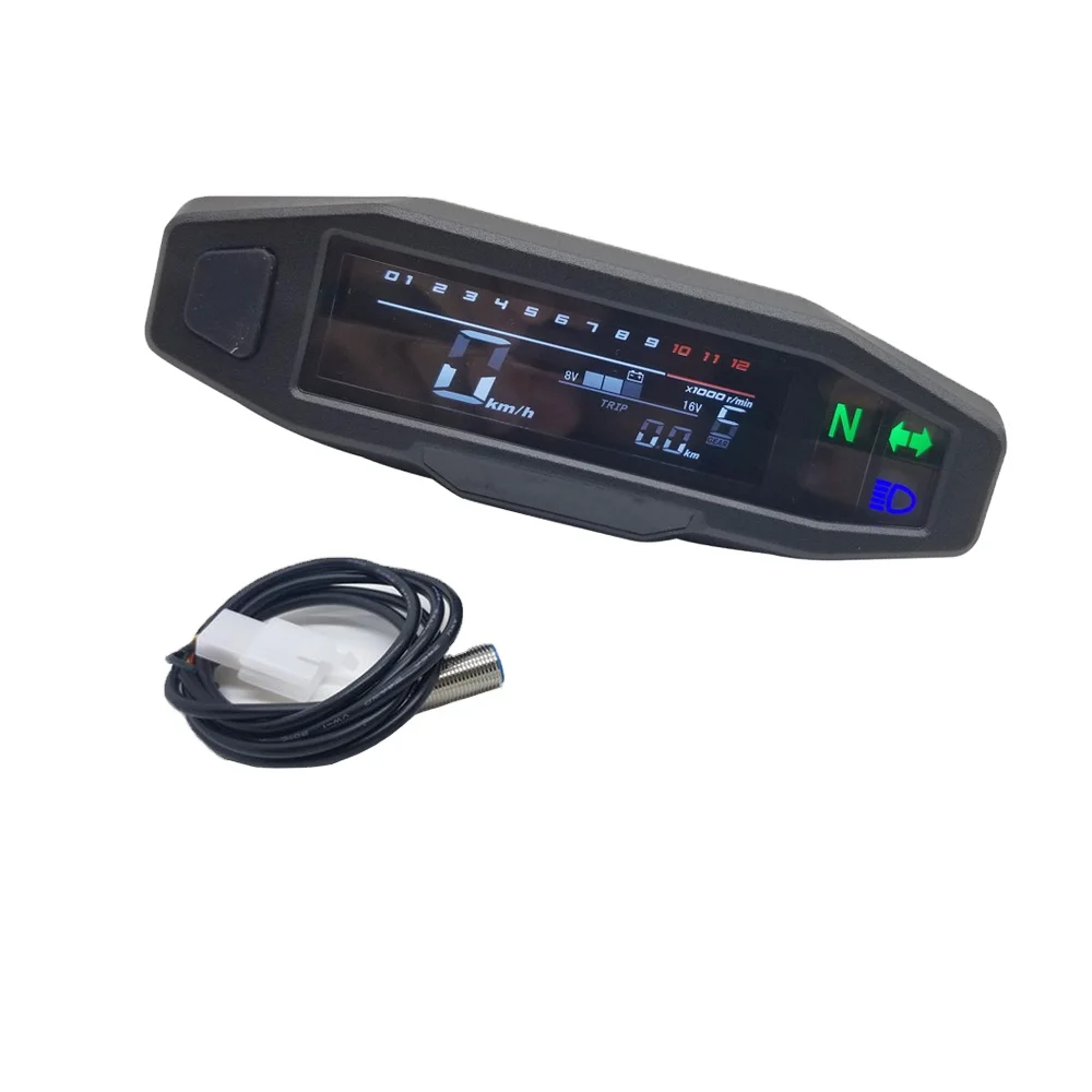 

Mini Lcd Universal RPM Speedometer Digital Odometer Electric Instrument Motorcycle Meter for KR200 Accesorios Para Motocicleta