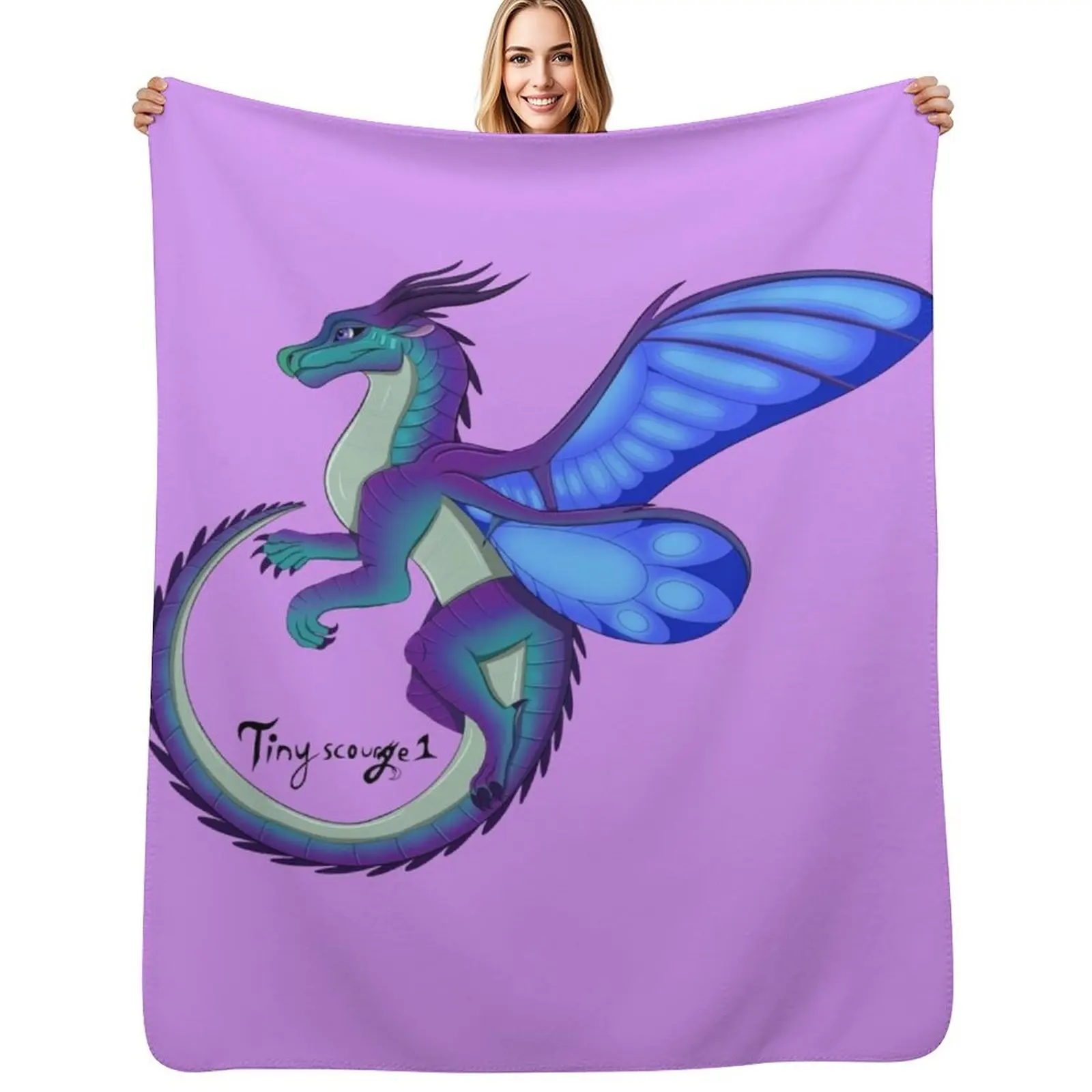 SilkWing Throw Blanket Soft Comfort Blanket for Reading Watching TV