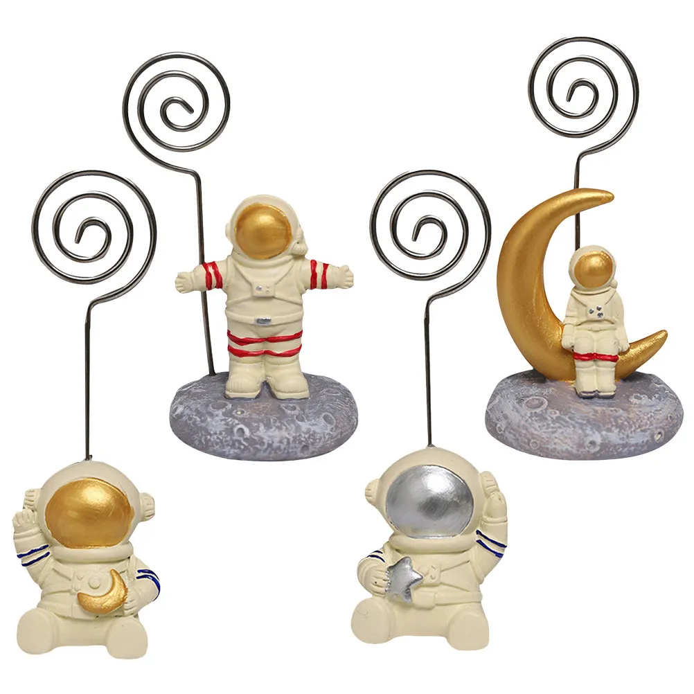 

Набор из 1 шт. настольных зажимов для заметок и фотографий в виде космонавта, держатель для бумаги, украшение для стола на свадьбу, день рождения, выпускной, помолвку