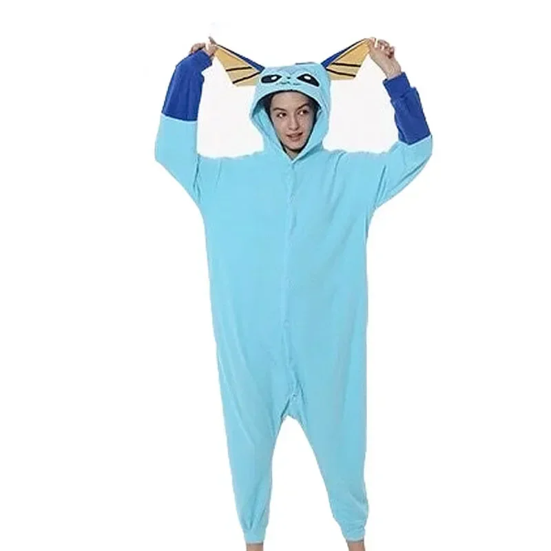 Vaporeon onesie for adults Halloween cosplay costume women one-piece Kigurumi pajamas men Christmas full body pijama New Year