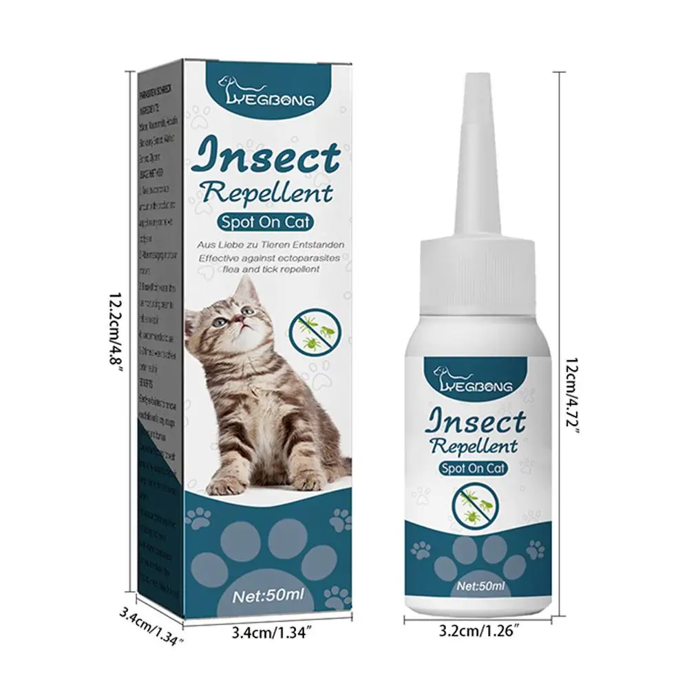 1/3/5/10PCS Pet Flea Killer Drops Anti Fleas Cats Ticks Lice Mite Removal Relieve Itching Dogs Ringworm Treatment Pet Insect Rem view 6