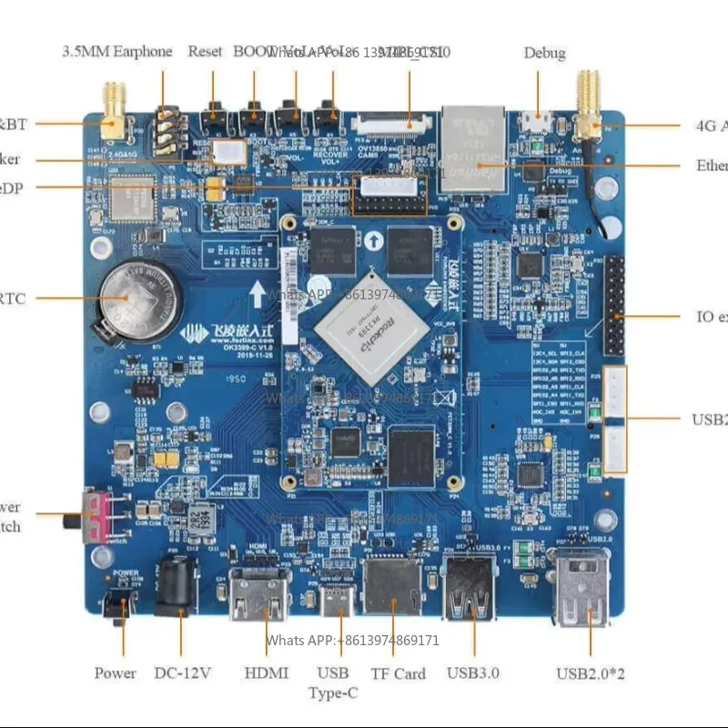 Android Development Board Evaluation Board Rockchip Rk3399