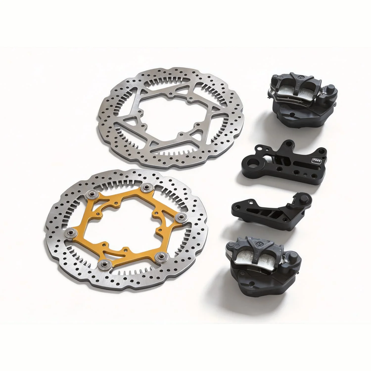 Ultra Bee Complete Brake Upgrade Kit 280mm Floating Front Rotor /270mm Rear Rotor CNC Bracket Supermoto Performance Brake