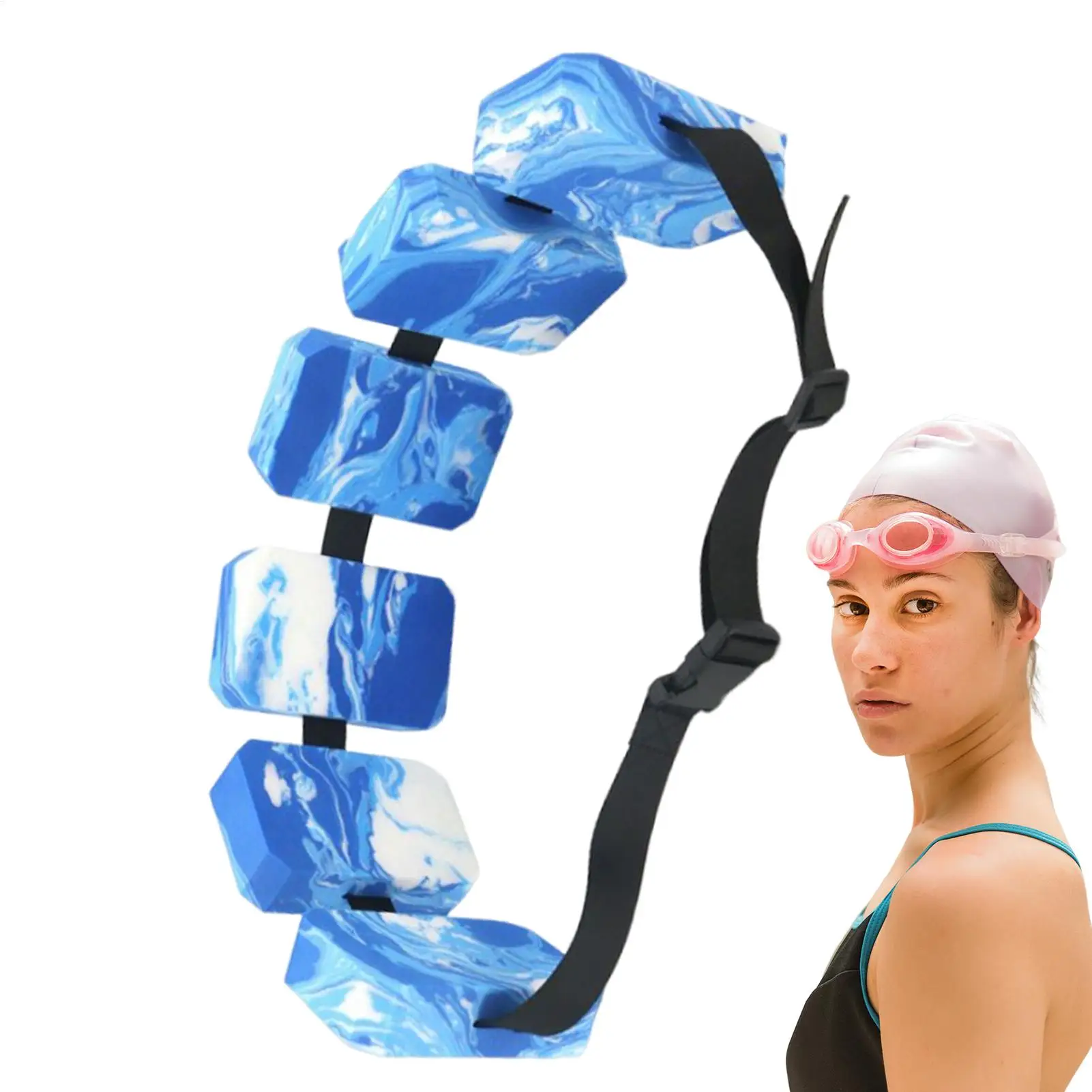Swimming Floating Board EVA Swim Training Buoyancy Belts Adjustable Back Float Board Waistband Children Water Sports Assist Tool