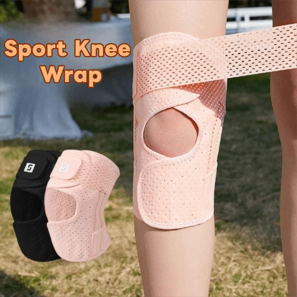 

Cushion Pressure Knee Pads Patella Strap Breathable Adjustable Knee Patella Support Pressurize Soft Sport Knee Wrap Hiking