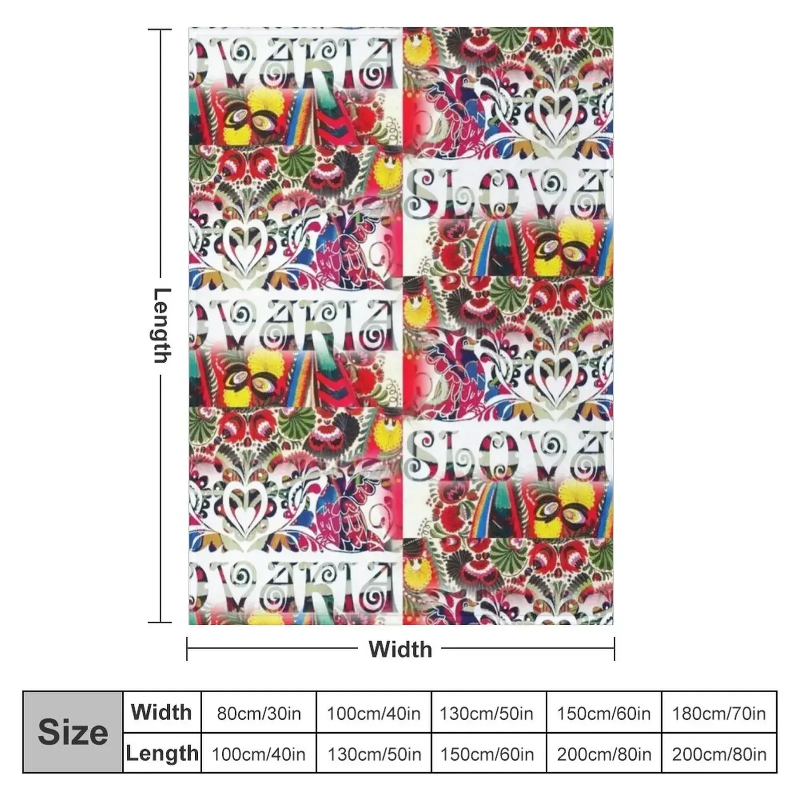 Slovakia Throw Blanket Heavy Designers Retros Blankets