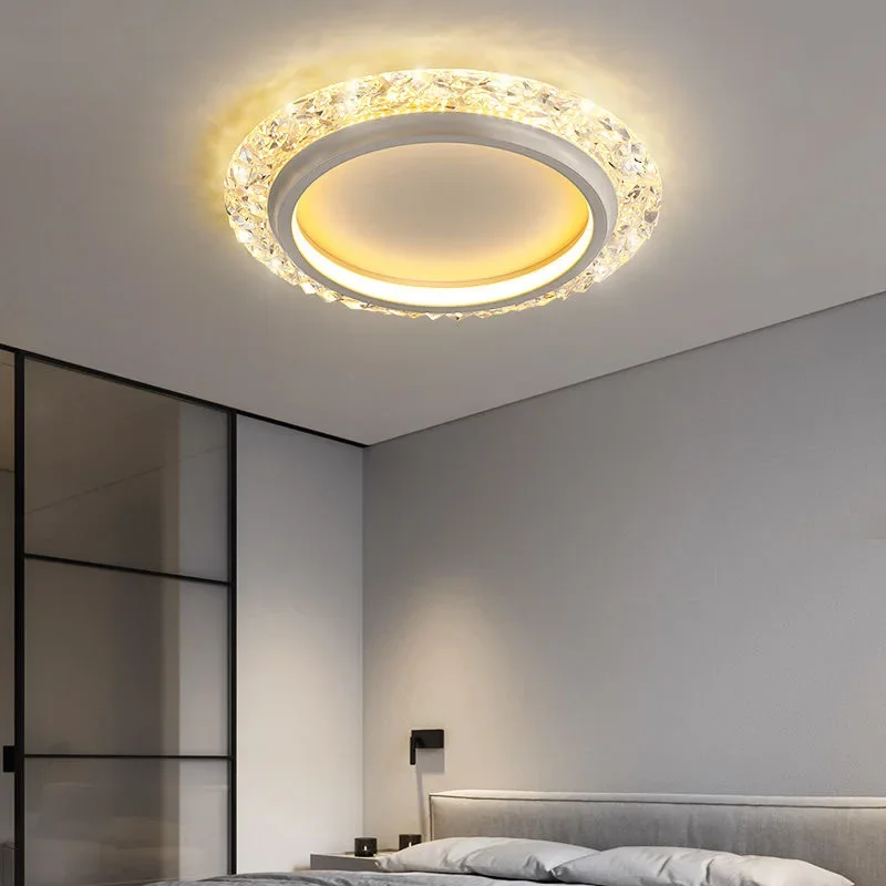 Moderna luce della stanza a LED plafoniera della camera da letto in stile minimalista creativa scava fuori il soffitto circolare del ristorante 2024 illuminazione domestica