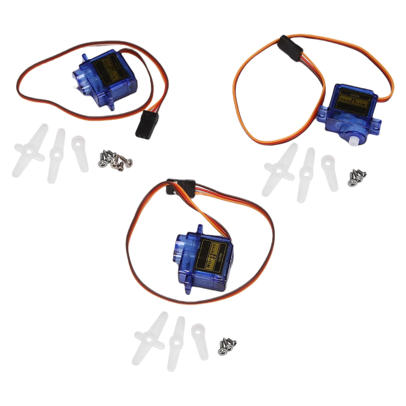 

10Pcs SG90 Geared Mini Servo Motor 9G for Remote Control Helicopters, Mini Robot, Robot Arm and Boats