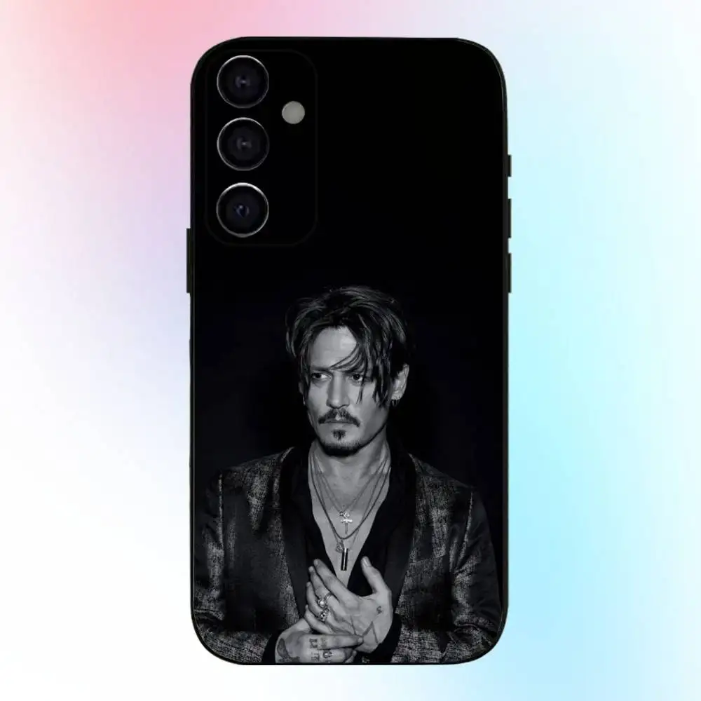 배우 핫 조니 D-데프 전화 케이스 삼성 갤럭시 A73,A72,A71,A70,A53,A52,A51,기타 소프트 블랙 커버