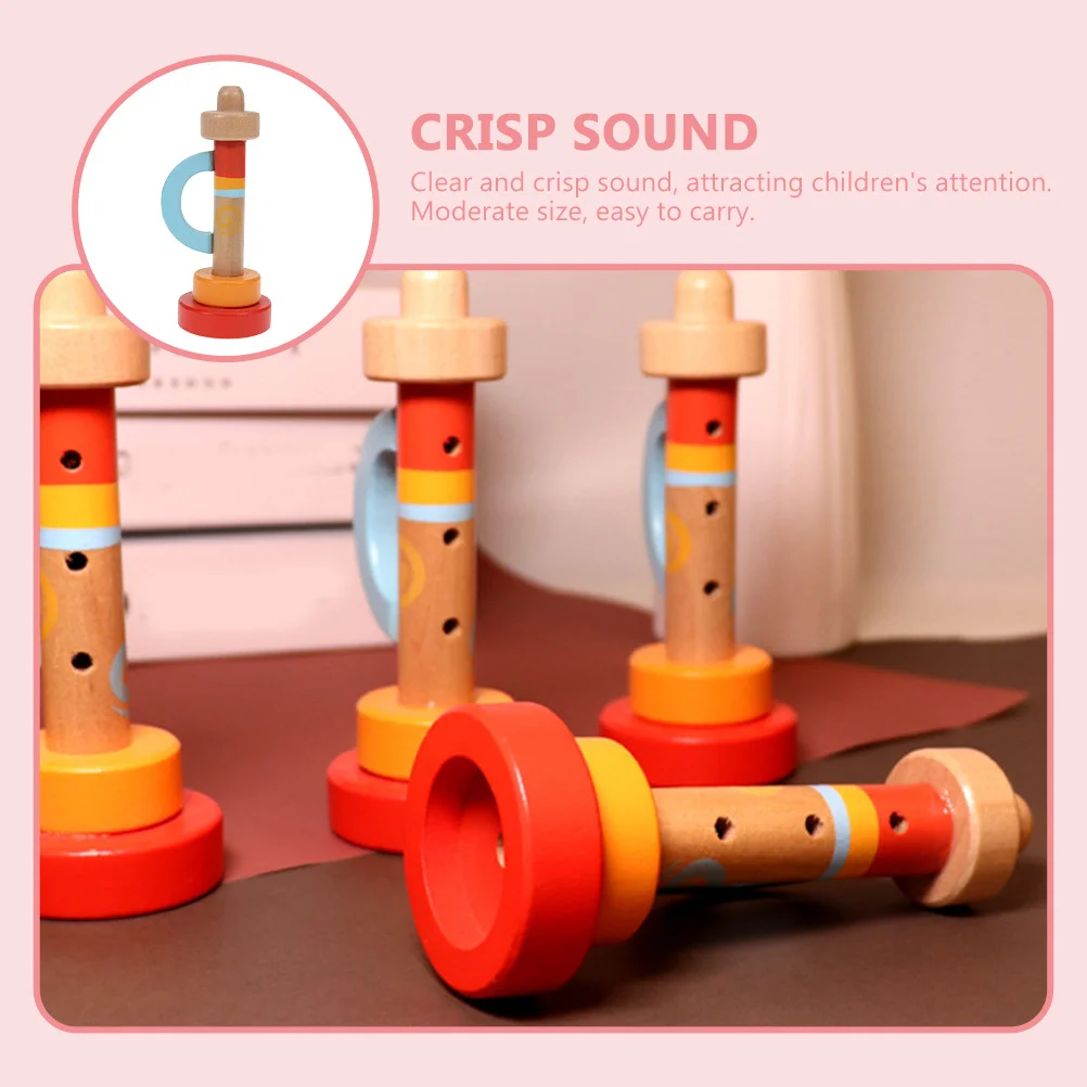 Trompette en bois, Instrument de musique créatif, outil éducatif précoce pour enfants, formation auditive, développement de la Coordination
